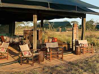 Chaka Camp: Die offene Lounge Area