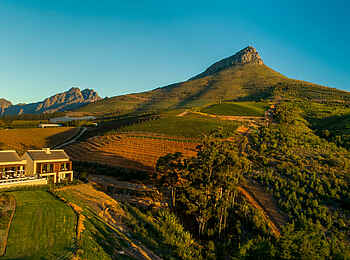 Delaire Graff Estate: Blick auf die Villa Delaire Graff Estate: Blick auf die Villa