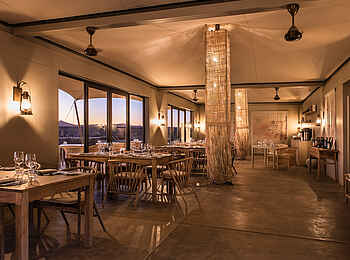 Kulala Desert Lodge: Das Restaurant