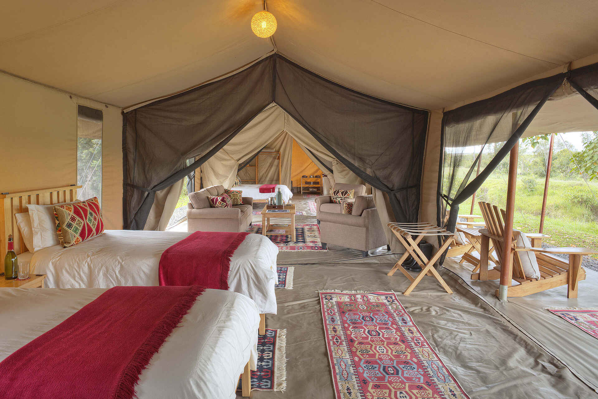 Ol Pejeta Bush Camp: Family Tent Twin Betten