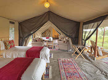 Ol Pejeta Bush Camp: Family Tent Twin Betten