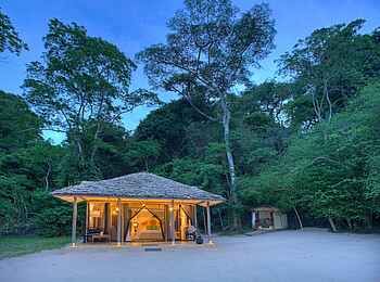 Rubondo Island Camp: Blick auf eine Gästeunterkunft Rubondo Island Camp: Blick auf eine Gästeunterkunft