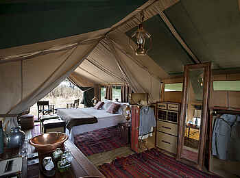 Selinda Explorers Camp: Doppelbetten Selinda Explorers Camp: Doppelbetten