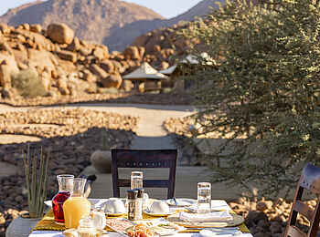 Wolwedans Boulders Camp: Frühstück