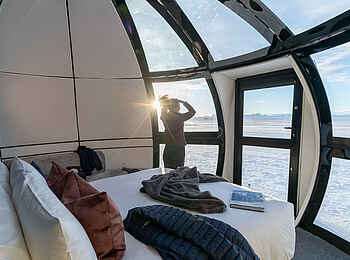 Echo Camp: Gästeunterkunft mit Glasfront