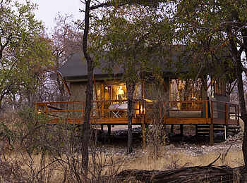 Mushara Outpost: Gästezelt auf Plattform