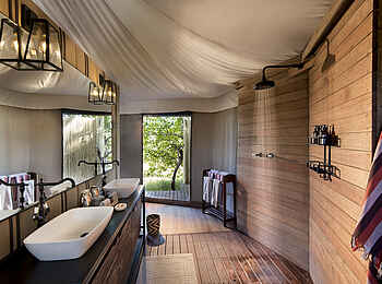 Nxabega Okavango Tented Camp: Badezimmer