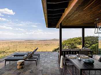 Singita Sasakwa: Terrasse der Hillside Suite