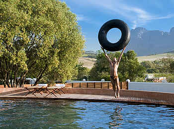 Babylonstoren: Freizeit am Pool