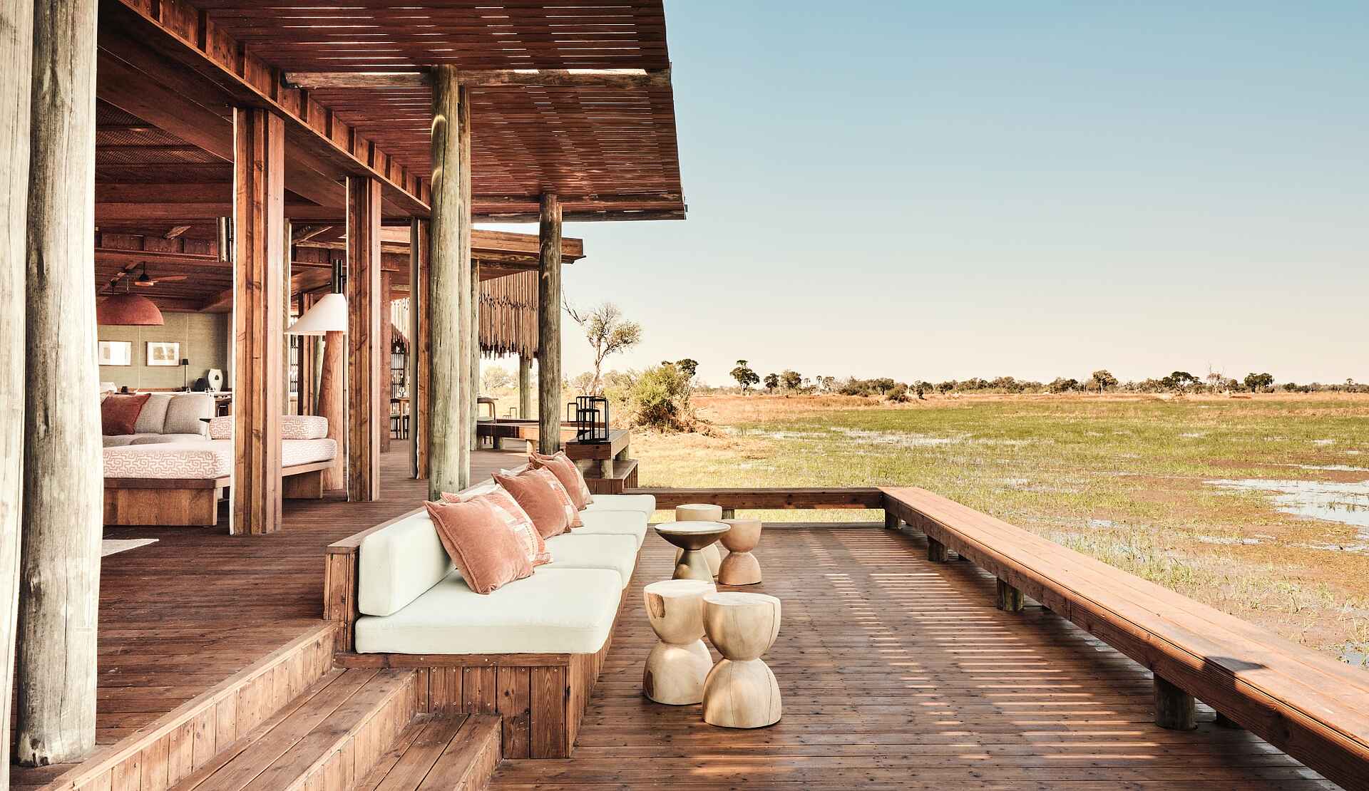 Baines Lodge: Das Terrassen Deck