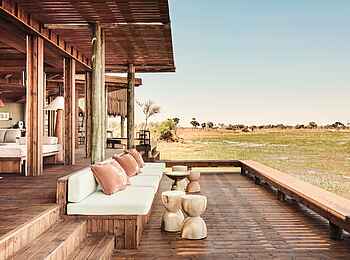 Baines Lodge: Das Terrassen Deck Baines Lodge: Das Terrassen Deck