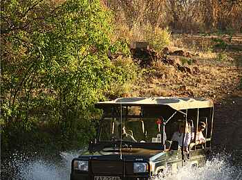 Elsa's Kopje: Durch den Fluss Elsa's Kopje: Durch den Fluss