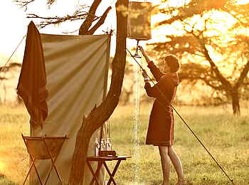 Encounter Mara Camp: Morgendusche