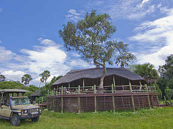 Katuma Bush Lodge: Der Anblick der Lounge bei Tag