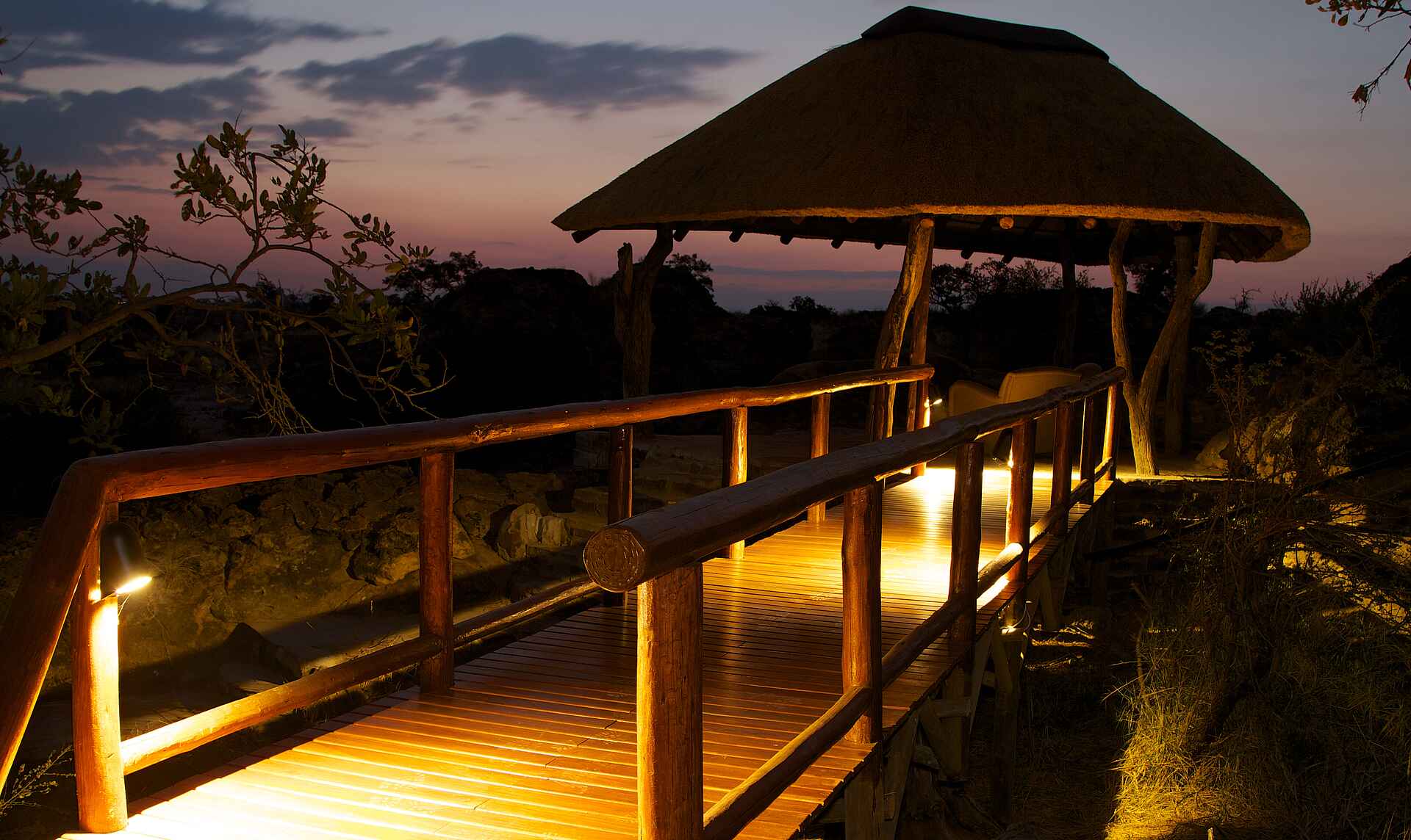Tuli Safari Lodge Mashatu: Abendstimmung