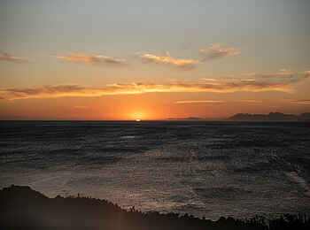 Whalesong Lodge: Sonnenuntergang am Meer Whalesong Lodge: Sonnenuntergang am Meer