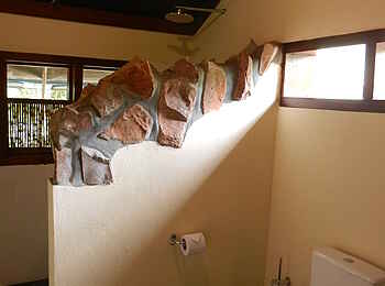 Ruzizi Tented Lodge: Badezimmer in einem der Zelte