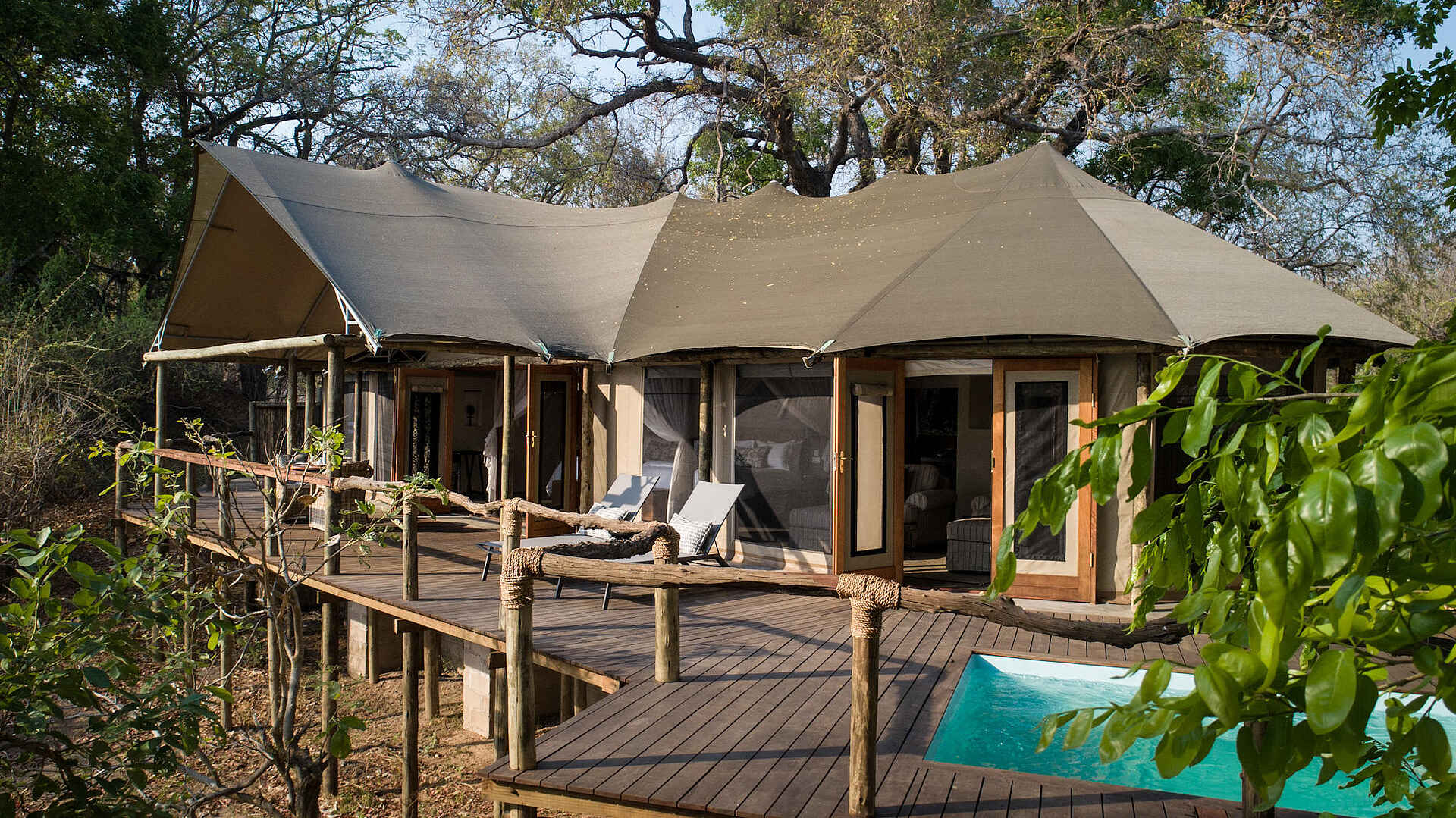 Sanguni Safari Lodge: Ein Gästezelt