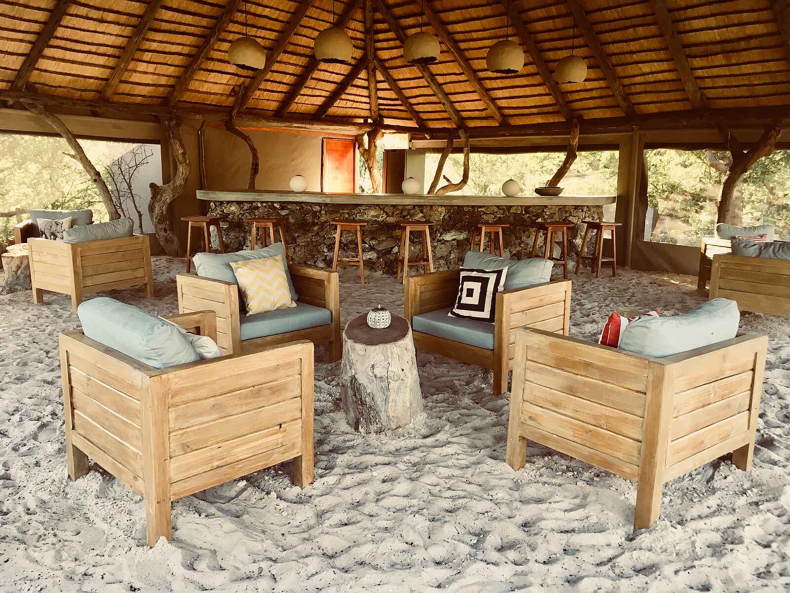 Leopard Plains: Lounge und Bar Leopard Plains: Lounge und Bar