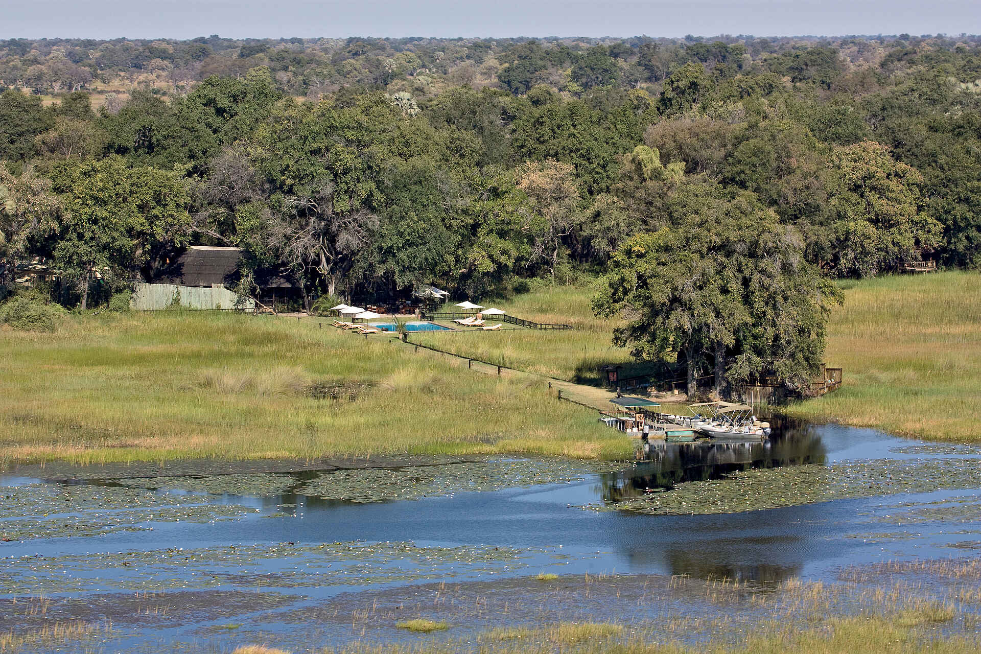 Belmond Eagle Island Lodge: Aus der Luft