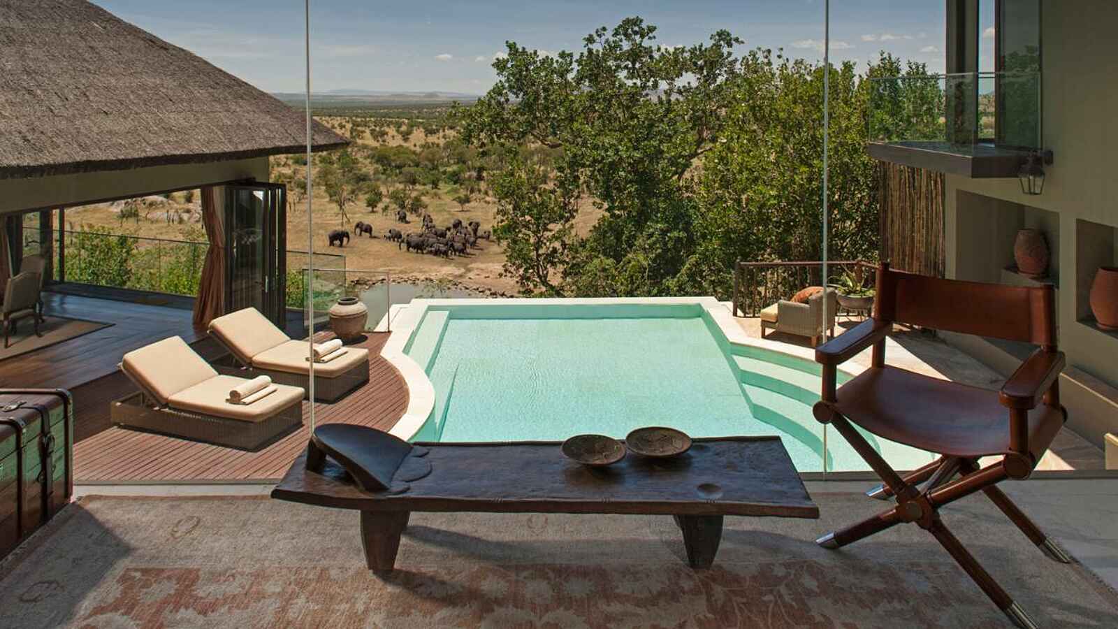 Four Seasons Safari Lodge: Privater Pool Four Seasons Safari Lodge: Privater Pool