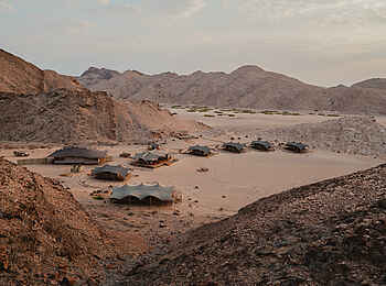 Hoanib Valley Camp: Blick auf die Anlage Hoanib Valley Camp: Blick auf die Anlage