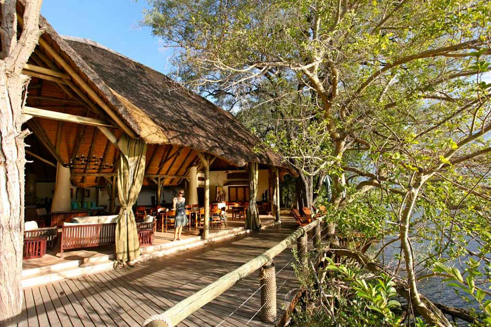 Lianshulu Lodge: Blick in die Lounge Lianshulu Lodge: Blick in die Lounge