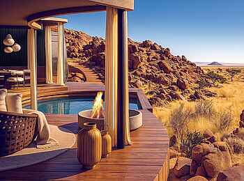 Luna Namib Collection: Blick in die Umgebung von der Terrasse aus