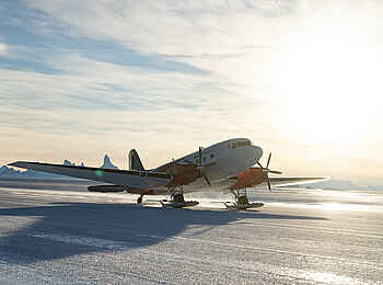 Whichaway Camp: Landung auf Schnee