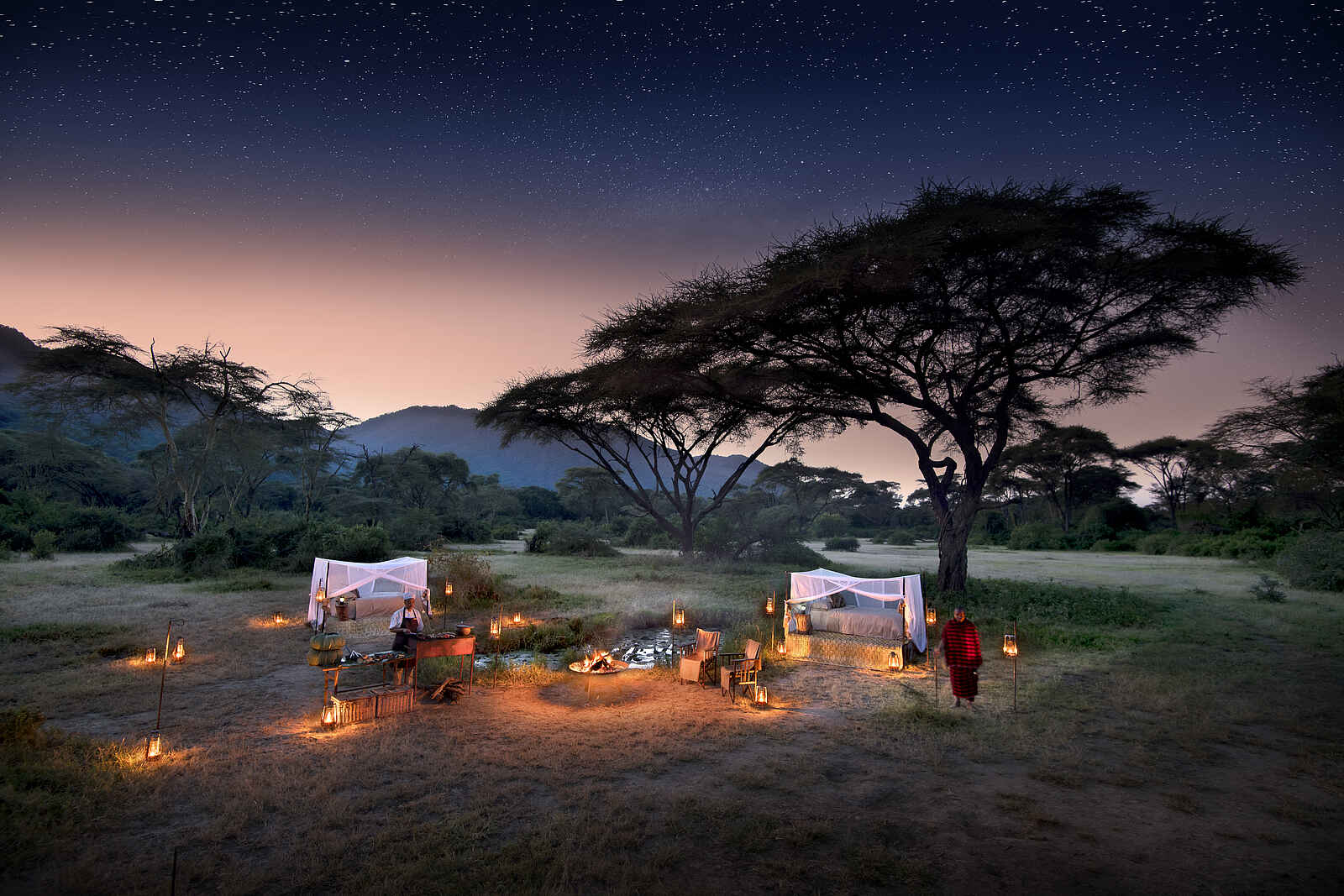 andBeyond Lake Manyara Tree Lodge: Sleepout unter dem Sternenhimmel andBeyond Lake Manyara Tree Lodge: Sleepout unter dem Sternenhimmel