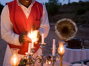 Cottar's 1920s Safari Camp: Candle-Light-Dinner