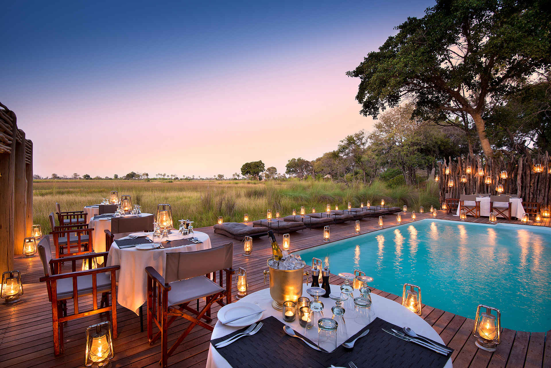 Nxabega Okavango Tented Camp: Pooldeck
