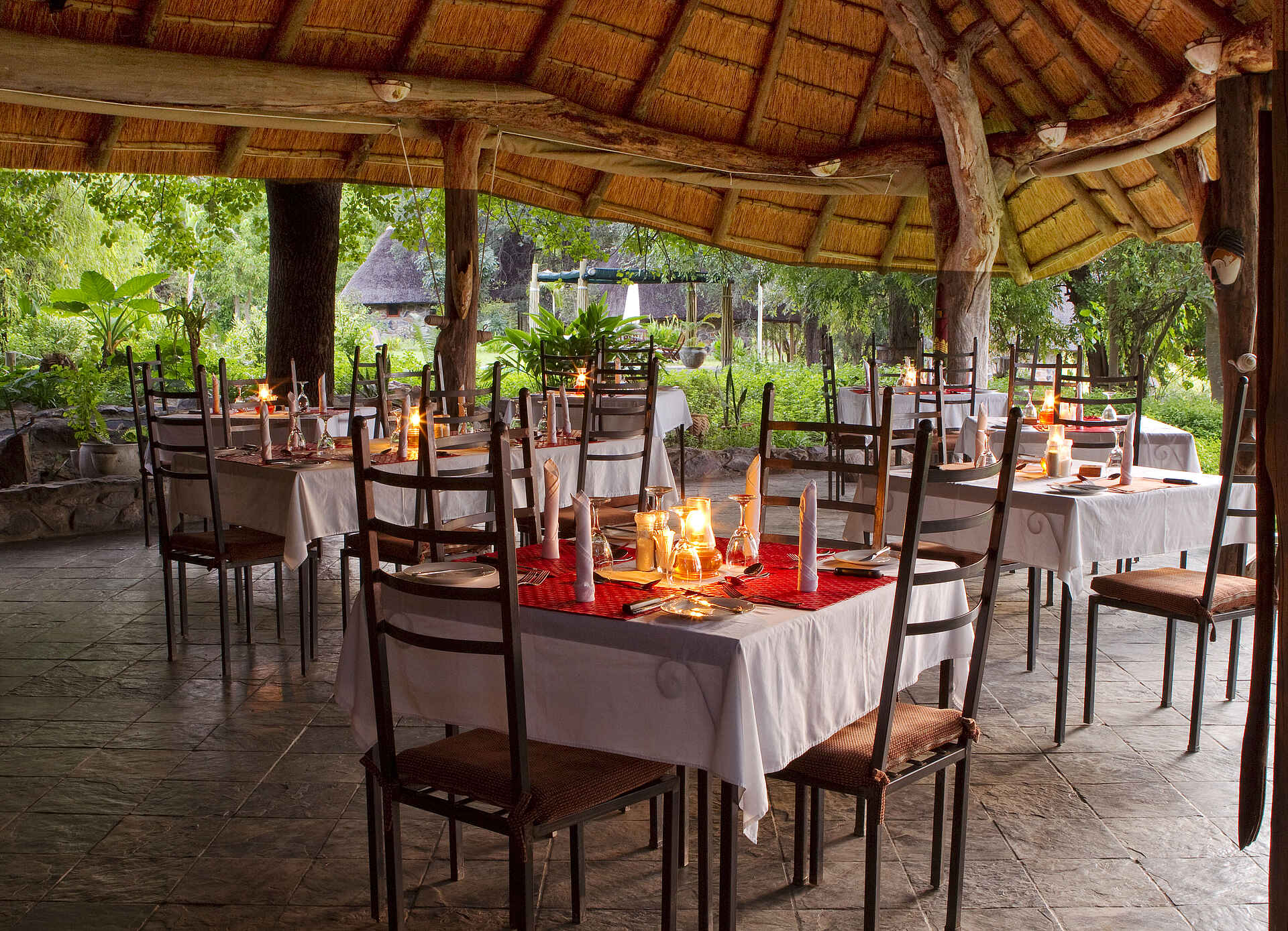 Garten, Maun, Okavango-Delta, Restaurant, Thamalakane River Lodge
