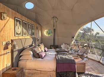 The Highlands Camp: Doppelbetten mit Blick