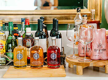 The Last Word Constantia Boutique Hotel: Die Getränkeauswahl an der Bar The Last Word Constantia Boutique Hotel: Die Getränkeauswahl an der Bar