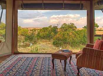 Olare Mara Kempinski: Sessel im Gästezelt