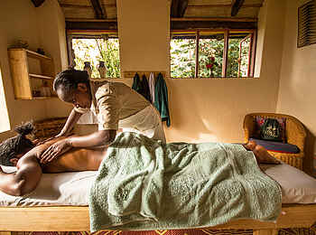 Volcanoes Virunga Lodge: Im Massageraum Volcanoes Virunga Lodge: Im Massageraum