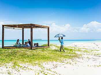 Anantara Medjumbe Island Resort: Picknick am Strand