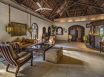 Breezes Beach Club & Spa Zanzibar: Die Lobby und Rezeption
