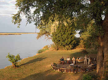 Chiawa Camp: Frühstück am Sambesi-Ufer