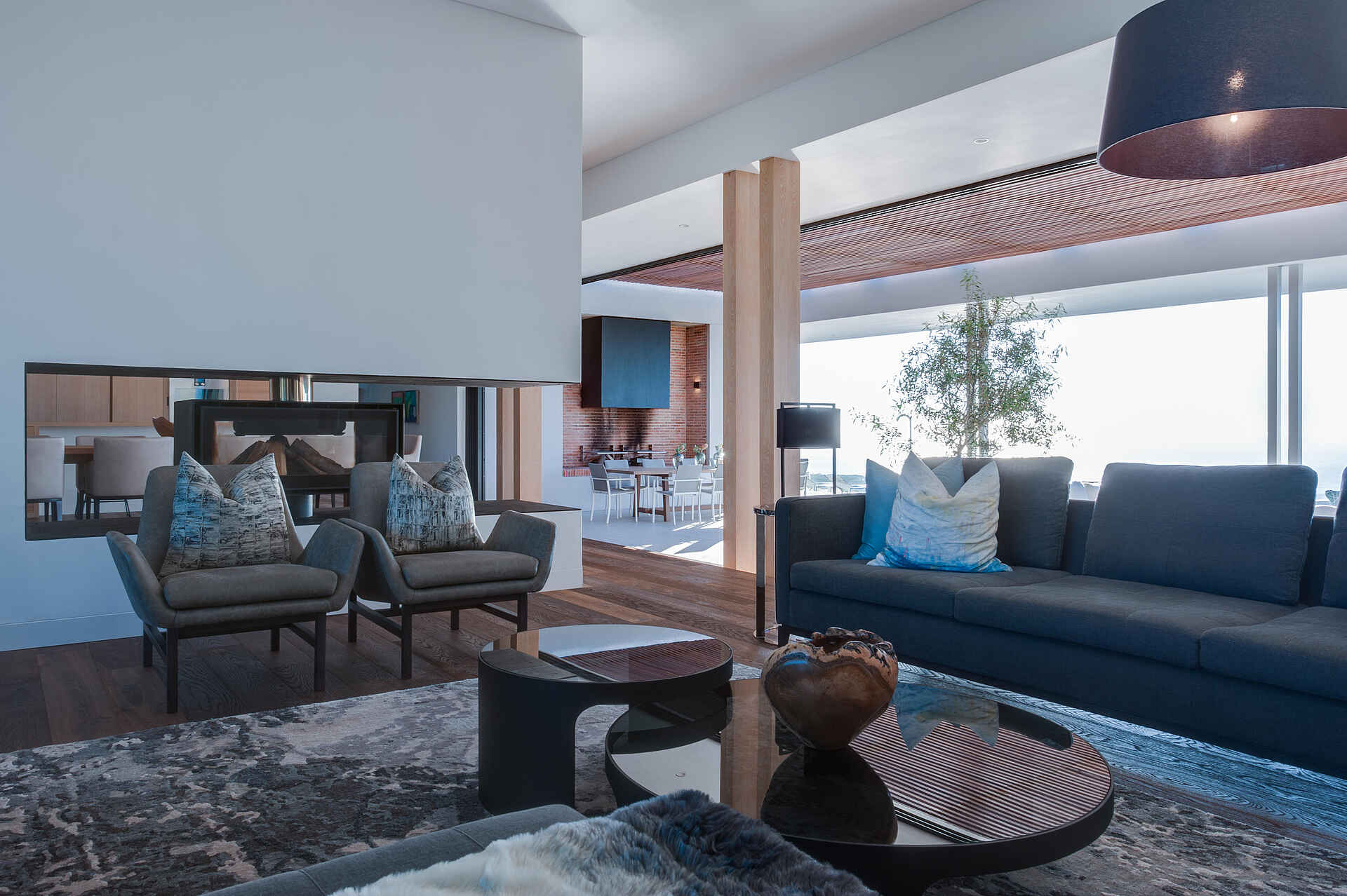 Grootbos Private Villas: Blick in die Lounge
