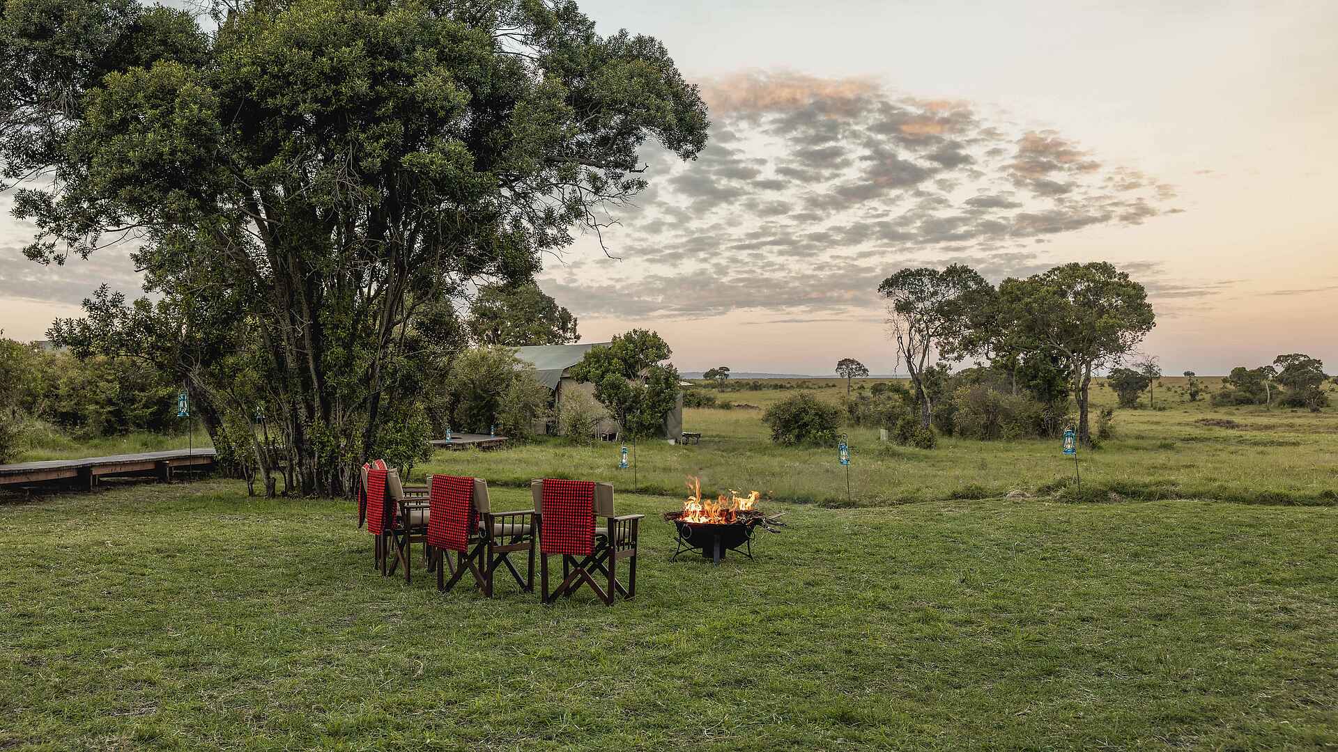 Little Elephant Pepper Camp: Aussicht von Feuerstelle