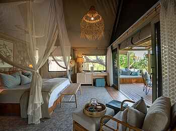 Mpala Jena Camp: Blick in die Suite Mpala Jena Camp: Blick in die Suite