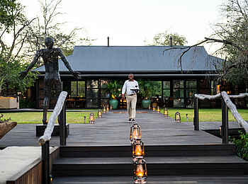 Mukwa River Lodge: Ankunft an der Lodge