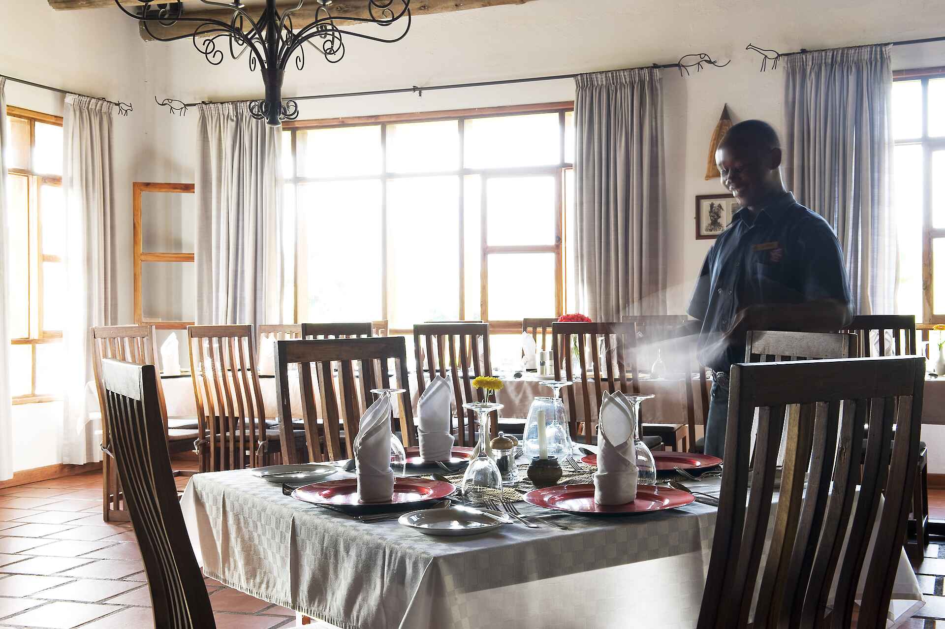 Ngorongoro Farmhouse: Speisesaal