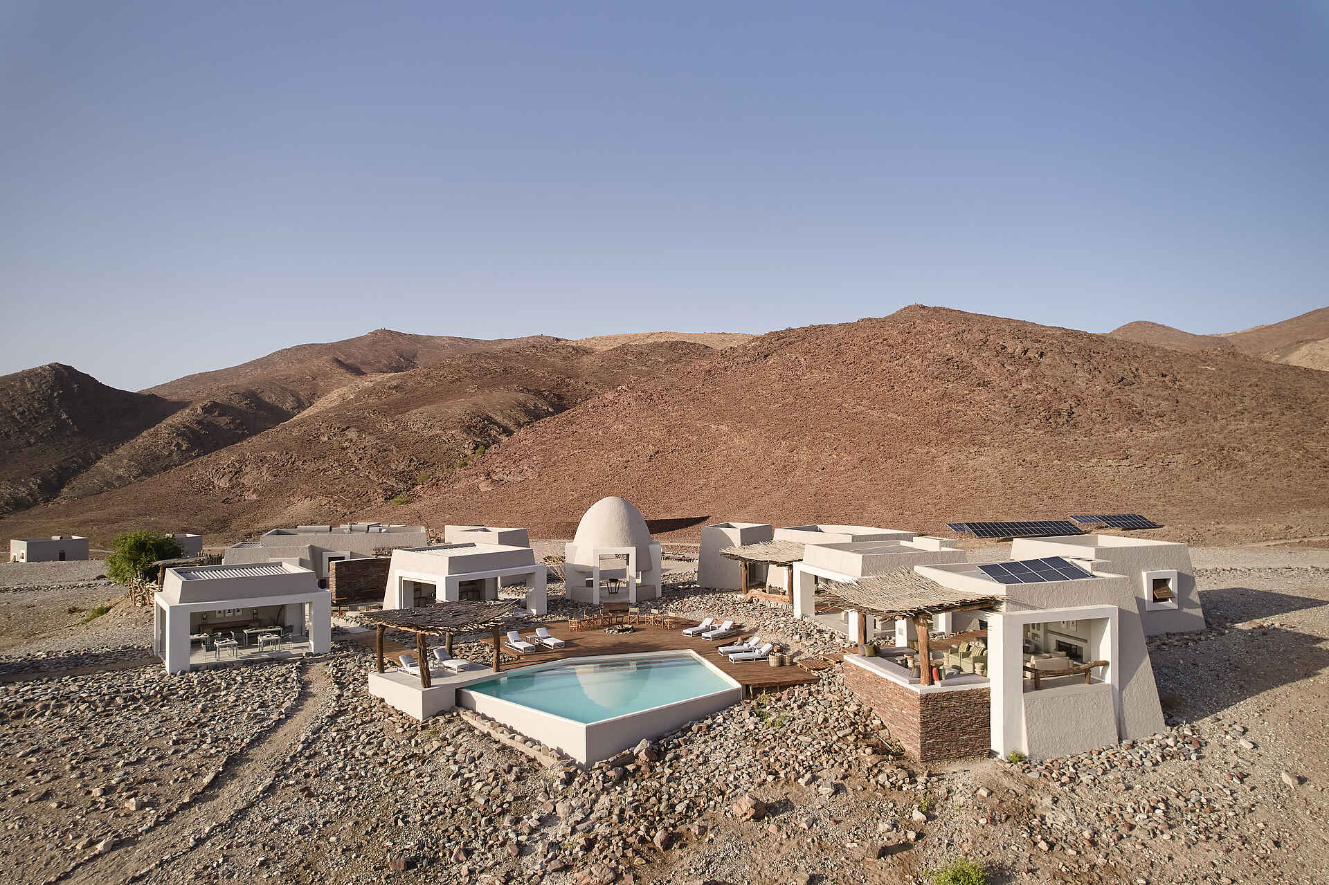 Okahirongo Elephant Lodge: Blick auf die Lodge