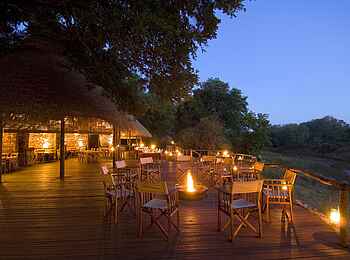 Pafuri Camp: Terrasse Morgengrauen
