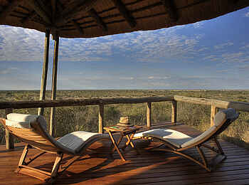 Tau Pan Camp: Private Veranda