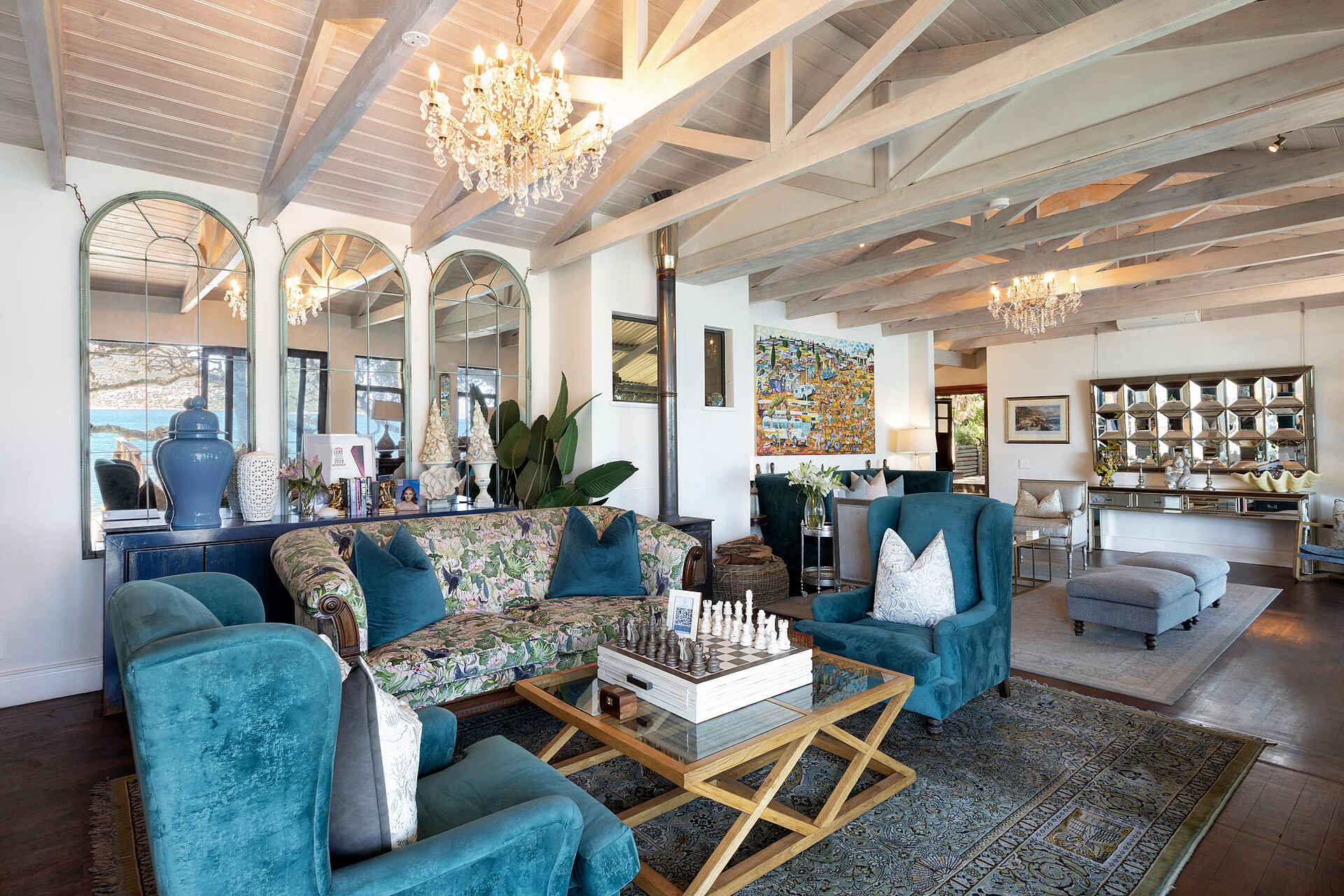 Tintswalo Atlantic Boutique-Hotel: Die Lounge im Zentralbereich