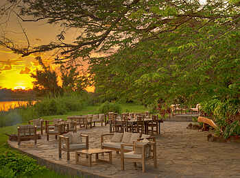 Kanyemba Lodge: Sonnenuntergang an der Lodge Kanyemba Lodge: Sonnenuntergang an der Lodge